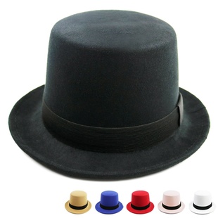 高顶魔术师帽子男时尚绅士帽表演帽爵士帽魔术帽卓别林礼帽舞台帽