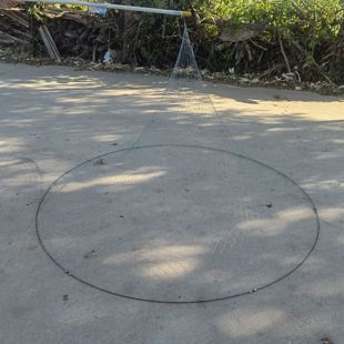 无人机空投网抛网纯手工可折叠加重双圈515克