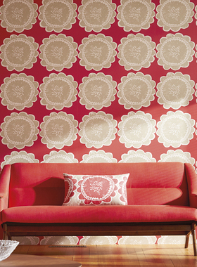 英国原装进口SCION墙纸现代简约儿童房壁纸卡通向日葵Levande卧室