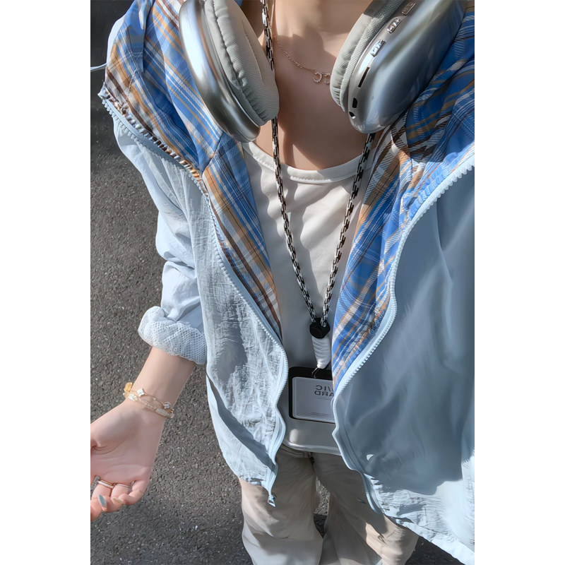 防晒外套男春秋季新款港风潮牌速干夹克美式连帽宽松休闲男生上衣
