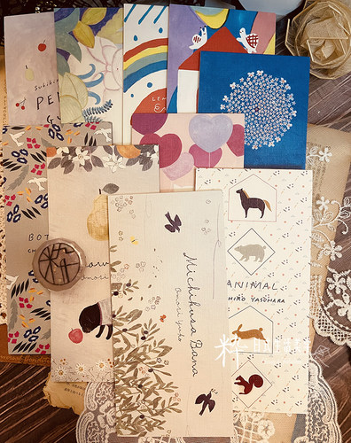 日本23年秋新表现社大森木棉子 多田玲子一笔笺 美浓和纸