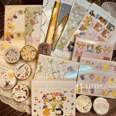 现货日本cozycz表现社2025夏季插北泽平祐方形便签一笔笺和纸胶带