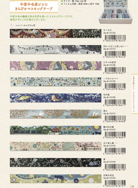 新款日本ShinziKatoh宫沢中原中也系列烫金和纸手帐胶带贴纸