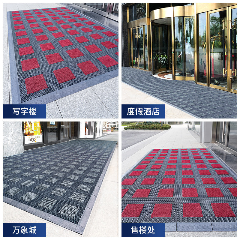 酒店室外地垫公司进门防滑地毯大面积商用脚垫大门口迎宾拼接门垫