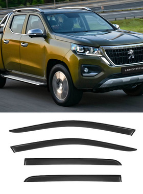 适用标致Landtrek皮卡雨眉晴雨挡门窗遮防雨条遮阳板导流板