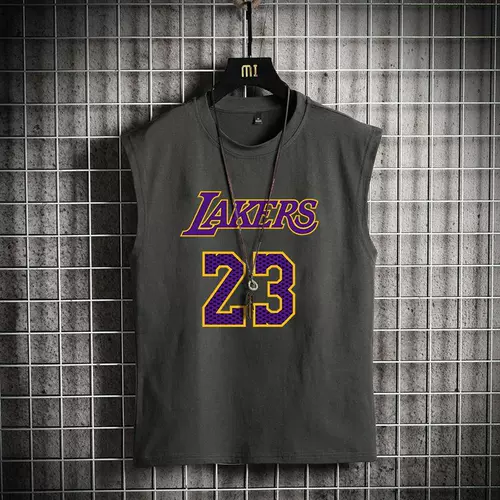 Мужской баскетбольный летний тонкий жилет, спортивная трендовая футболка для спортзала без рукавов