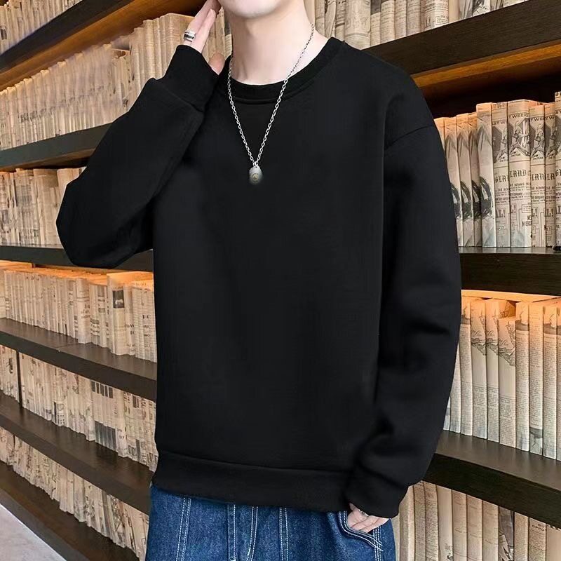 2026春秋季休闲卫衣套装男装潮流上衣套头学生入秋宽松跑步俩件套