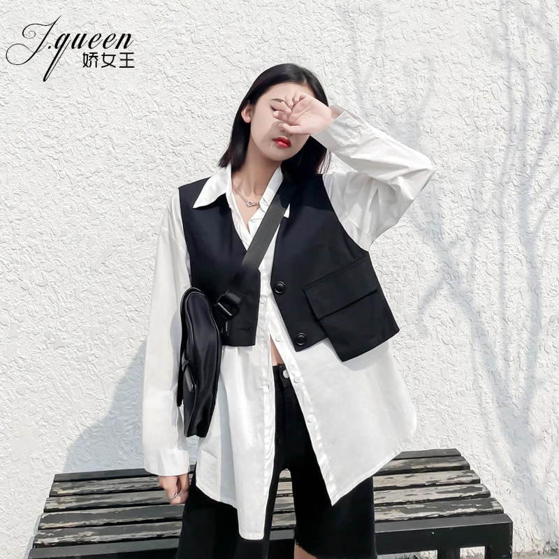 外套女春夏新款ins潮红炸街马夹