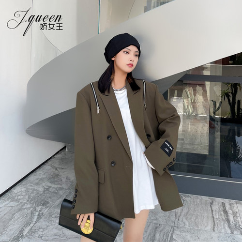 西装外套秋季复古小众廓形炸街