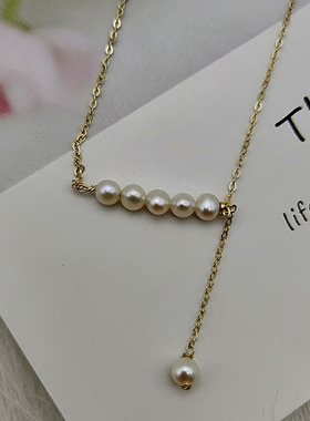 美国平衡木两戴款天然淡水珍珠