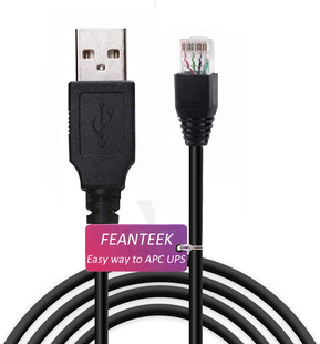 威联通NAS通讯线 UPS不间断电源BK650M2CH连接群晖 USB转RJ50 APC