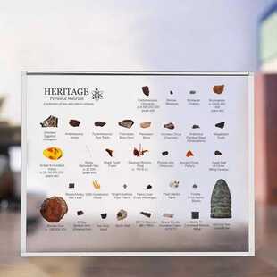 原始集齐收藏样品亚克力镶嵌迷你博物馆真实标本mini museum礼物