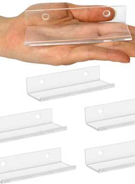 6pack带螺丝配件亚克力黑胶唱片架壁挂式透明U形挂墙专辑收纳展示