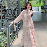 【】新中式碎花套装裙C161-6811-P175-K258，女装套装/套裙，2C161
