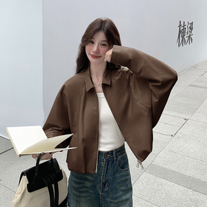 【新款已出货】休闲小个子皮衣外套 C161-6889-P155-K228图片
