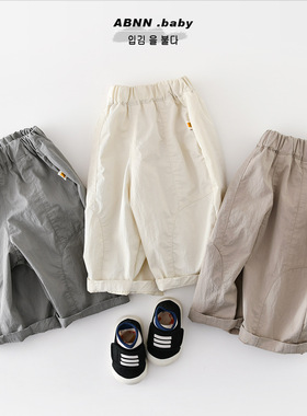 婴幼儿春季新款工装裤儿童外穿休闲长裤宝宝棉质外穿裤子61980