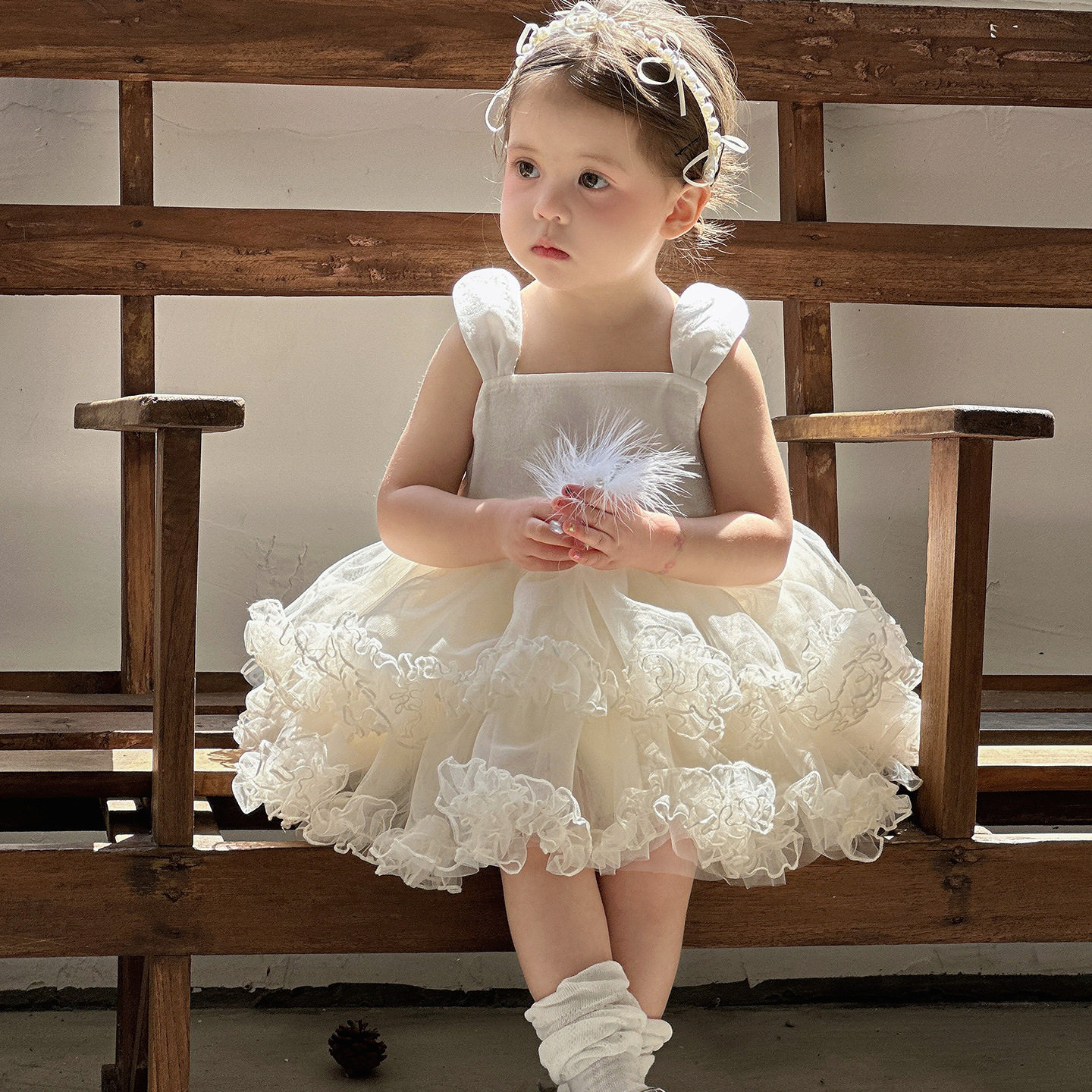 婴幼儿夏季新款衣服公主连衣裙女童可爱蛋糕裙宝宝裙子周岁蓬蓬裙