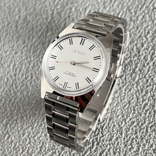 手表 简约防水复古中古男士 LEISDA品牌正品 上海7120上链机械表经典