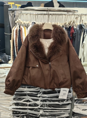 伊璐99+6507#2025冬新款时尚女气质短外套羽绒服保暖潮真毛领派克