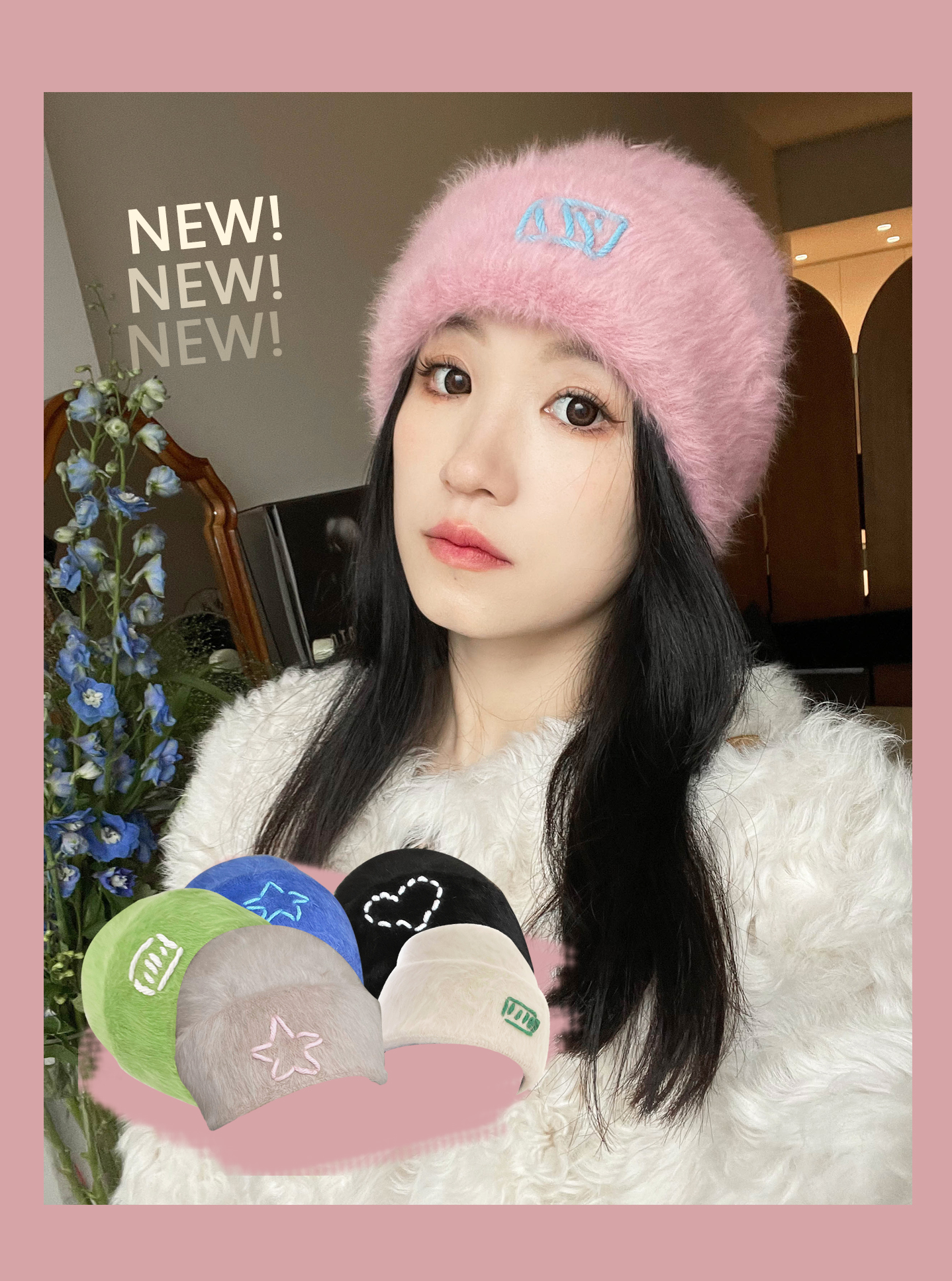 浮夸少女dayu兔毛冷帽