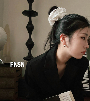 浮夸少女dayu发圈蕾丝法式