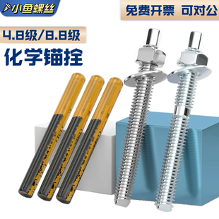 8.8级化学螺栓 高强度化学膨胀螺栓固定剂M12M16M20 化学锚栓