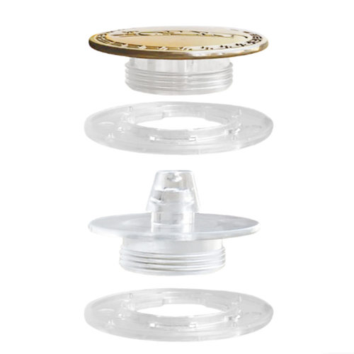 汽车丝圈脚垫固定可拆卸扣子卡扣双层通用防滑动皮革包围金属按扣