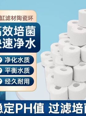 鱼缸过滤材料陶瓷环细菌屋滤材玻璃环细菌环培菌环