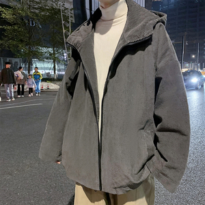 910A W1010 秋季男士灯芯绒宽松休闲外套夹克图片