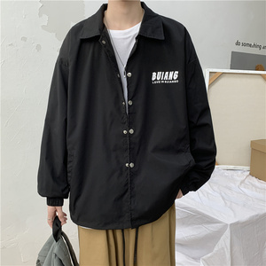 910A 1013 秋季新款男士笑脸宽松休闲百搭夹克外套图片