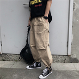 2021秋装新款韩版休闲复古工装裤街头直筒运动裤男kz001，男装休闲裤，星座910A