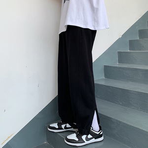 910A 新款男士宽松直筒百搭休闲束脚裤图片