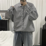 910A922秋季男士休闲百搭衬衫格子，男装衬衫，星座910A