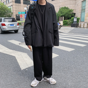 910A港风春秋新款纯色情侣jk西装西服男女图片