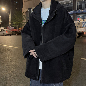 910A W1010 秋季男士灯芯绒宽松休闲外套夹克图片