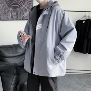910A W1027 秋季新款男士连帽宽松外套图片