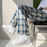 910A337P45秋季新款格子宽松百搭休闲裤，男装休闲裤，星座910A