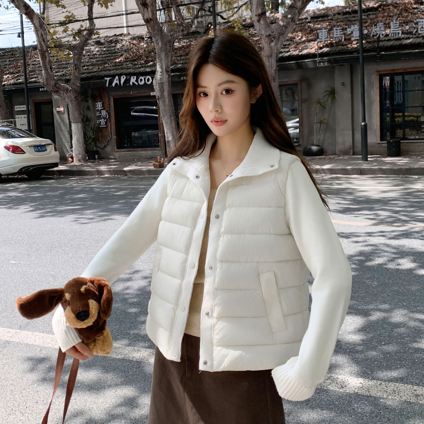 秋冬韩系立领短款轻薄保暖棉服女