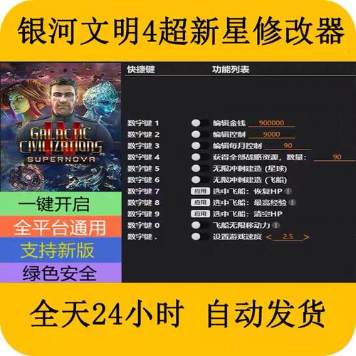 银河文明4超新星STEAM/EPIC正版游戏修改器电脑端PC不含游戏