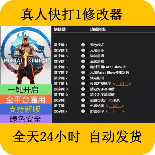 真人快打1STEAM/EPIC正版游戏修改器科技辅+助工具不含游戏