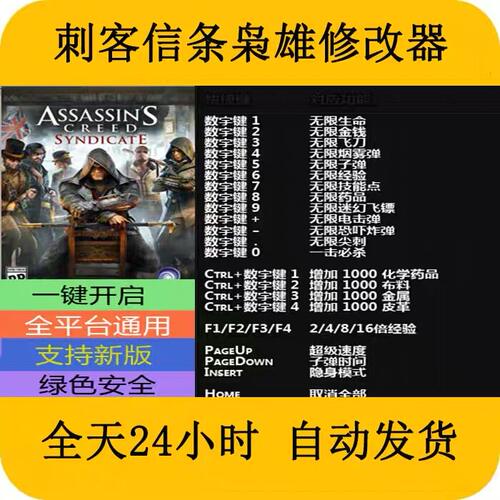 刺客信条枭雄STEAM/EPIC正版游戏修改器电脑端PC修改器