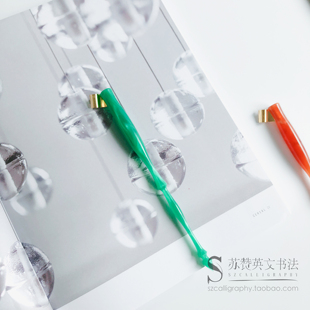 【包邮】水波斜杆蘸水笔 英文书法圆体花体成人练字英语练字ESER