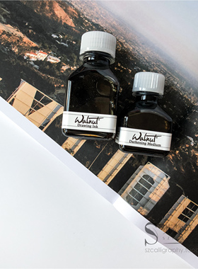 【Walnut胡桃木墨水】英文书法专用墨水圆体花体蘸水笔墨水ESER