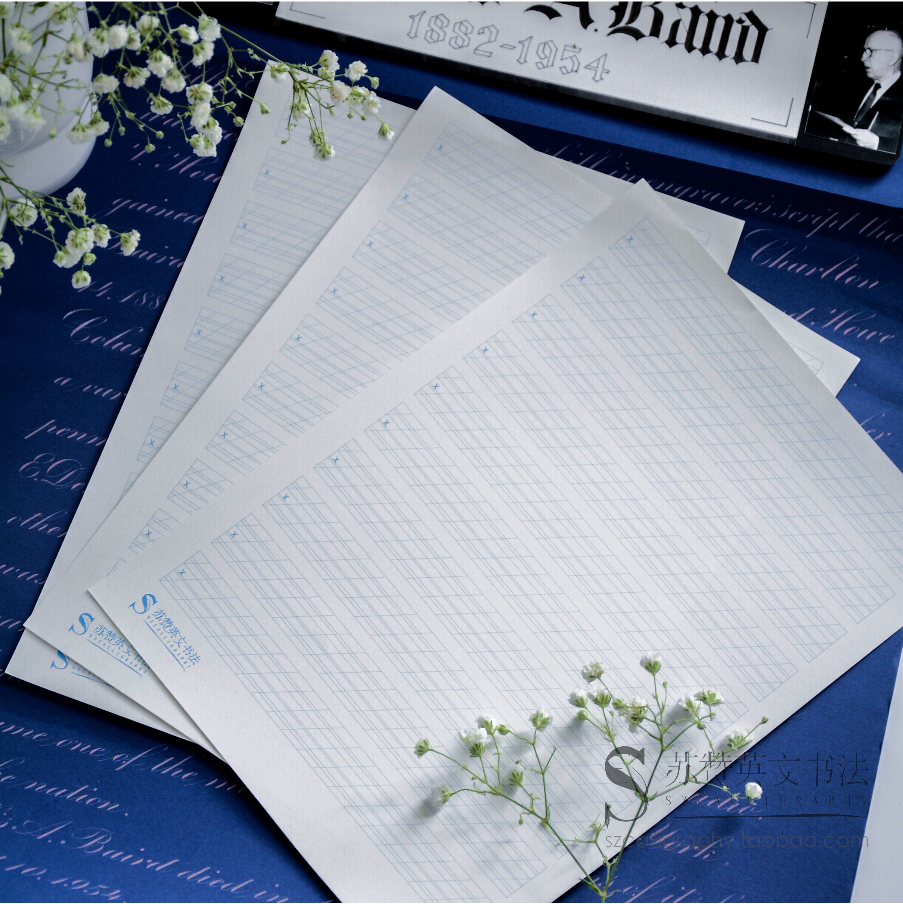 【专用练习纸】苏赞英文书法ESER花体字英文练字纸