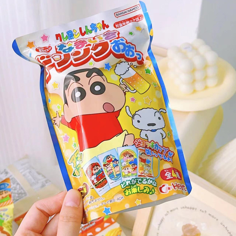 蜡笔小新啤酒杯食玩物玩具Heart东京心日本进口儿童零食品diy可食