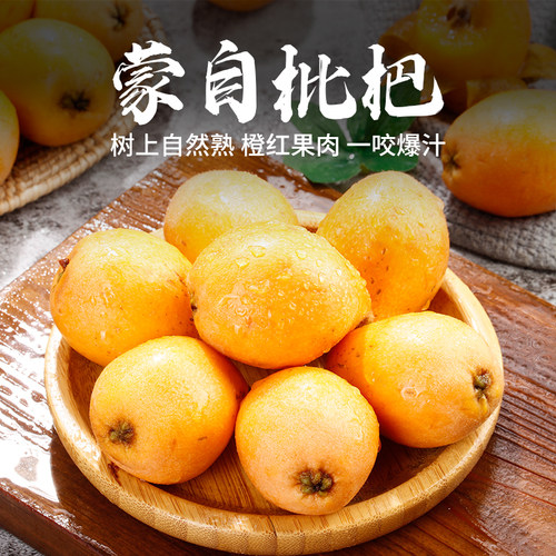 云南蒙自枇杷新鲜水果 清甜皮薄