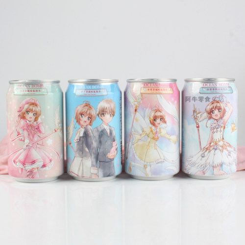 台湾进口魔卡少女小樱碳酸饮料