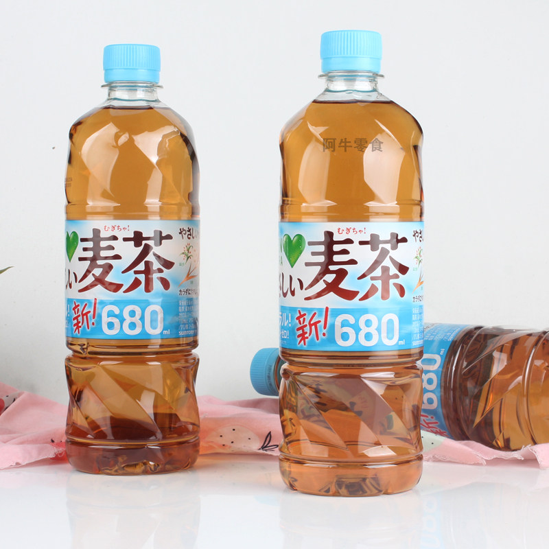 【新品】日本suntory/三得利柔和大麦茶饮料健康无糖0脂饮品680ml