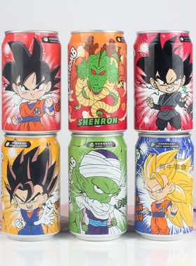 台湾Ocean Bomb七龙珠孙悟空联名收藏版水蜜桃果味气泡水碳酸饮料