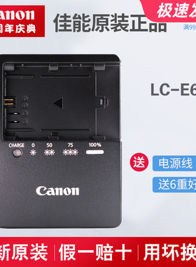 原装佳能EOS 6D 60D 70D 80D 90D R5 R6 5D4 6D2单反相机充电器